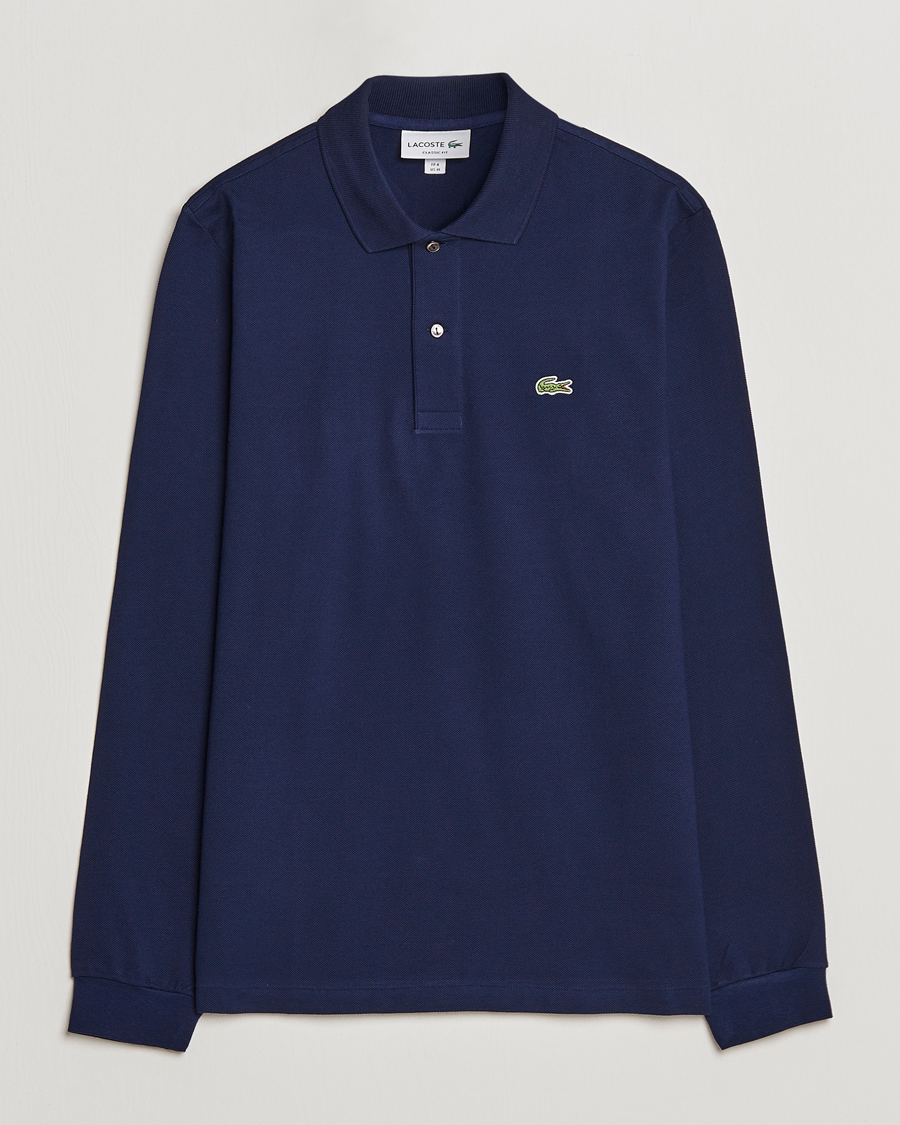 Mies | Pikeet | Lacoste | Original Long Sleeve Polo Piké Navy Blue