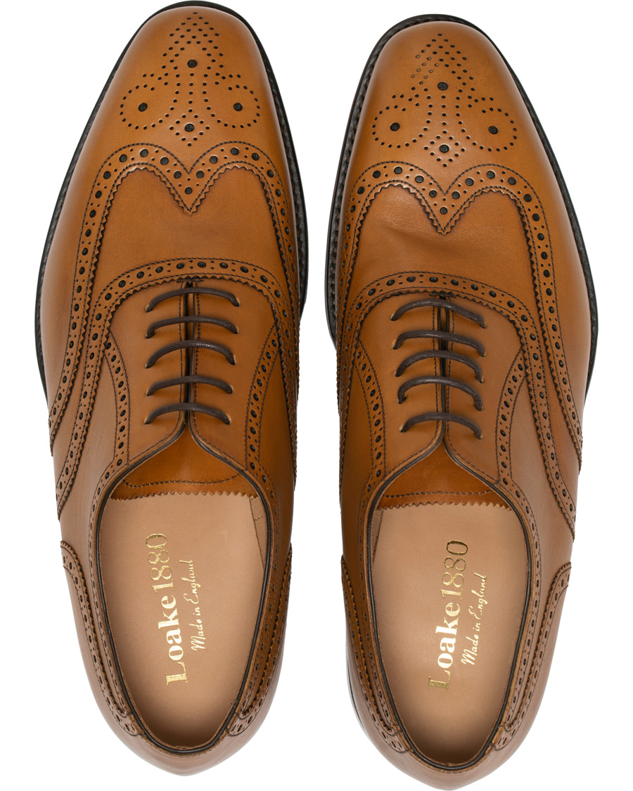 Mies | Loake 1880 Buckingham Brogue Tan Burnished Calf | Loake 1880 | Buckingham Brogue Tan Burnished Calf