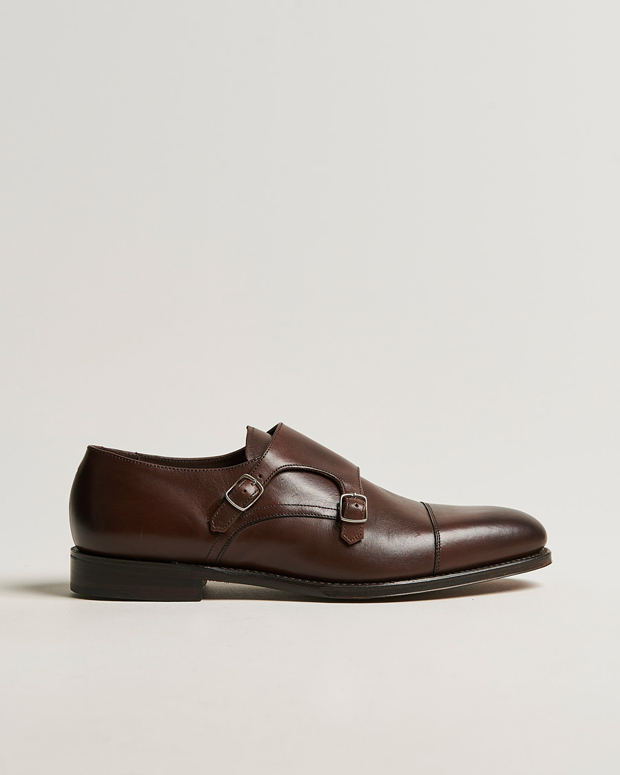 Mies | Loake 1880 Cannon Monkstrap Dark Brown Burnished Calf | Loake 1880 | Cannon Monkstrap Dark Brown Burnished Calf