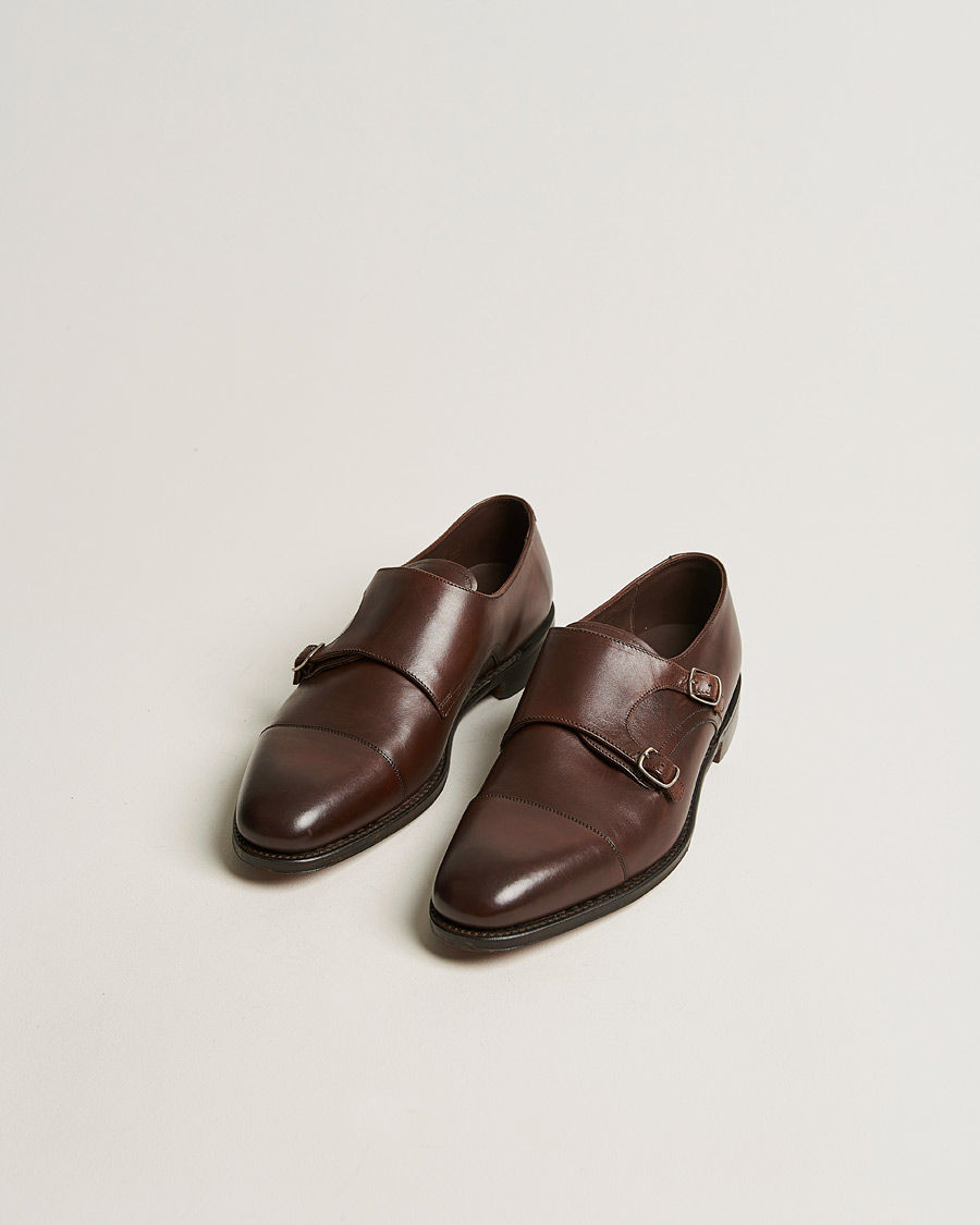 Mies | Business & Beyond | Loake 1880 | Cannon Monkstrap Dark Brown Burnished Calf
