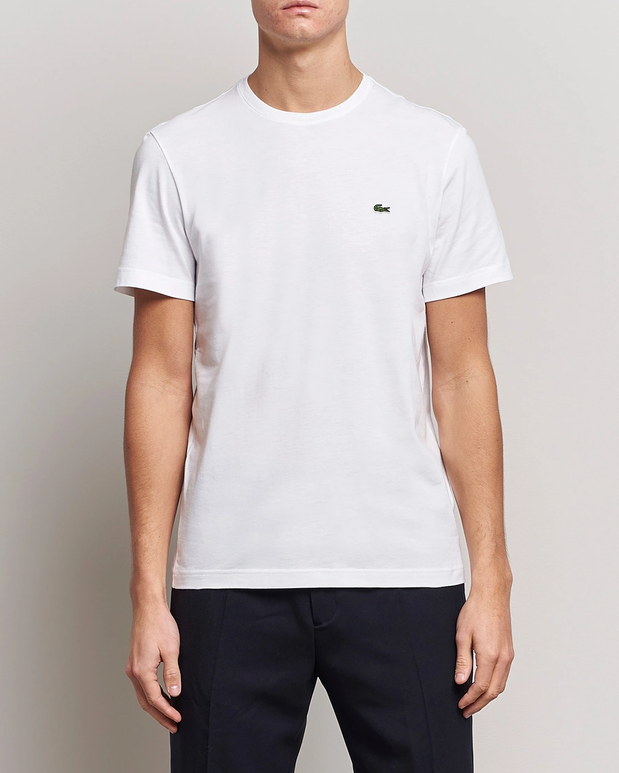 Mies | Valkoiset t-paidat | Lacoste | Crew Neck T-Shirt White