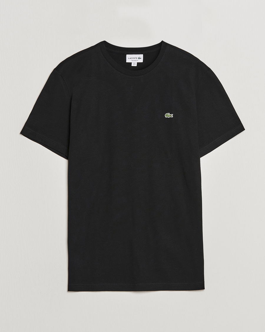 Mies | T-paidat | Lacoste | Crew Neck T-Shirt Black