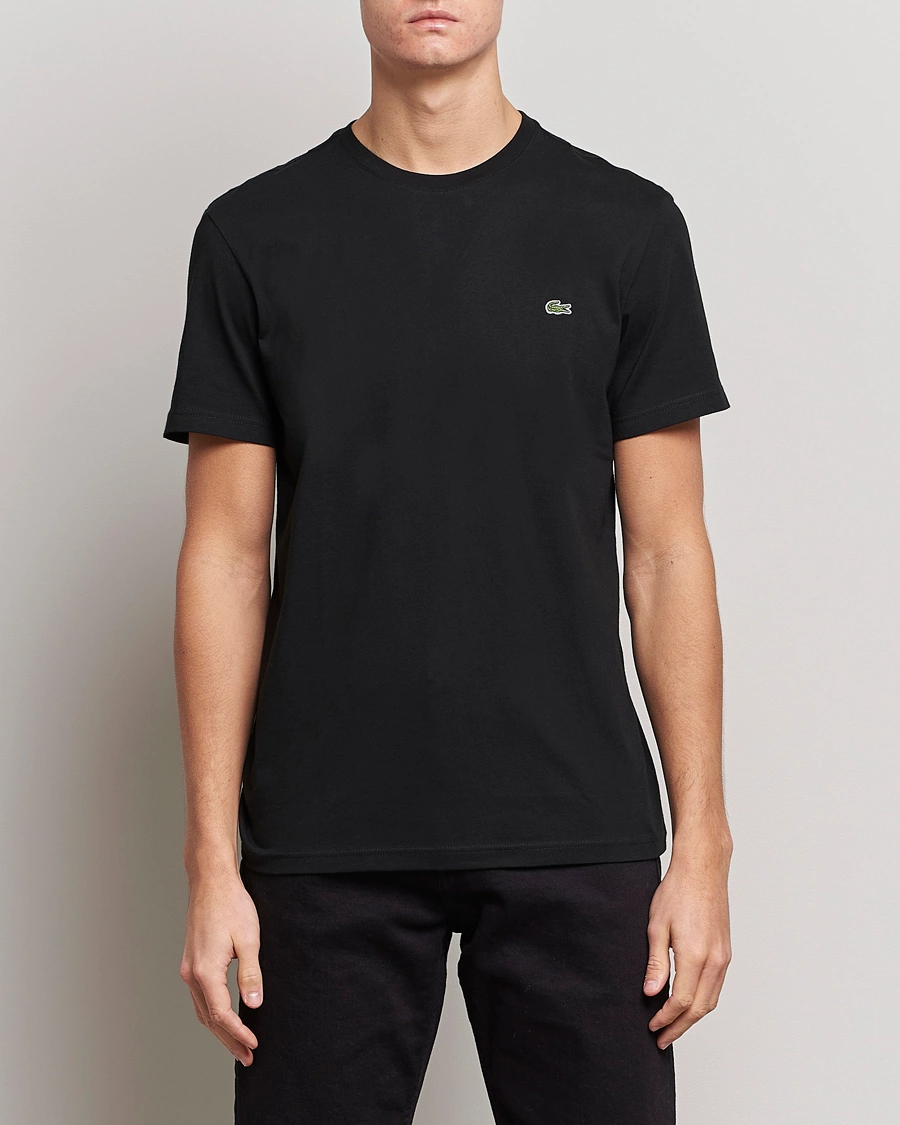 Mies | T-paidat | Lacoste | Crew Neck T-Shirt Black