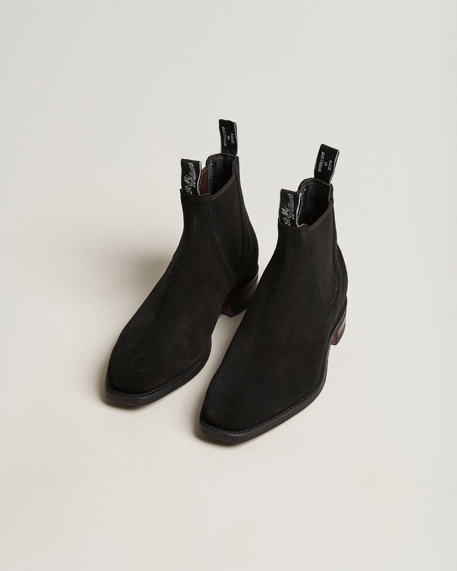 Mies | R.M.Williams Blaxland G Boot Suede Black | R.M.Williams | Blaxland G Boot Suede Black