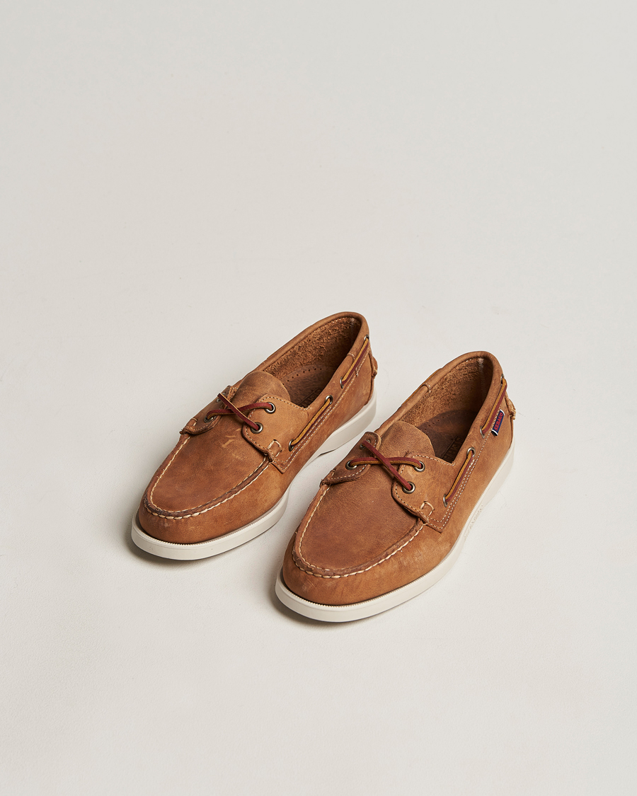 Mies | Purjehduskengät | Sebago | Docksides Nubuck Boat Shoe Brown