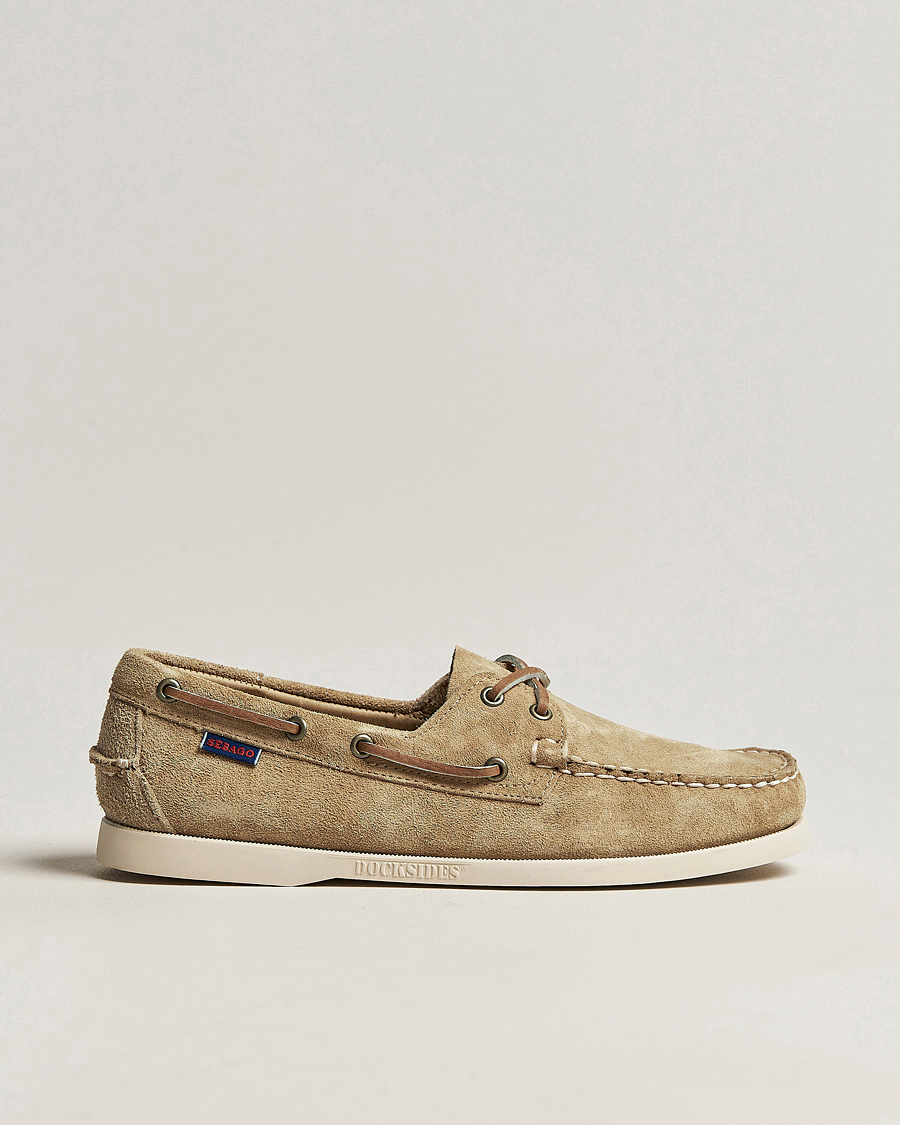 Mies | Purjehduskengät | Sebago | Docksides Suede Boat Shoe Beige Camel