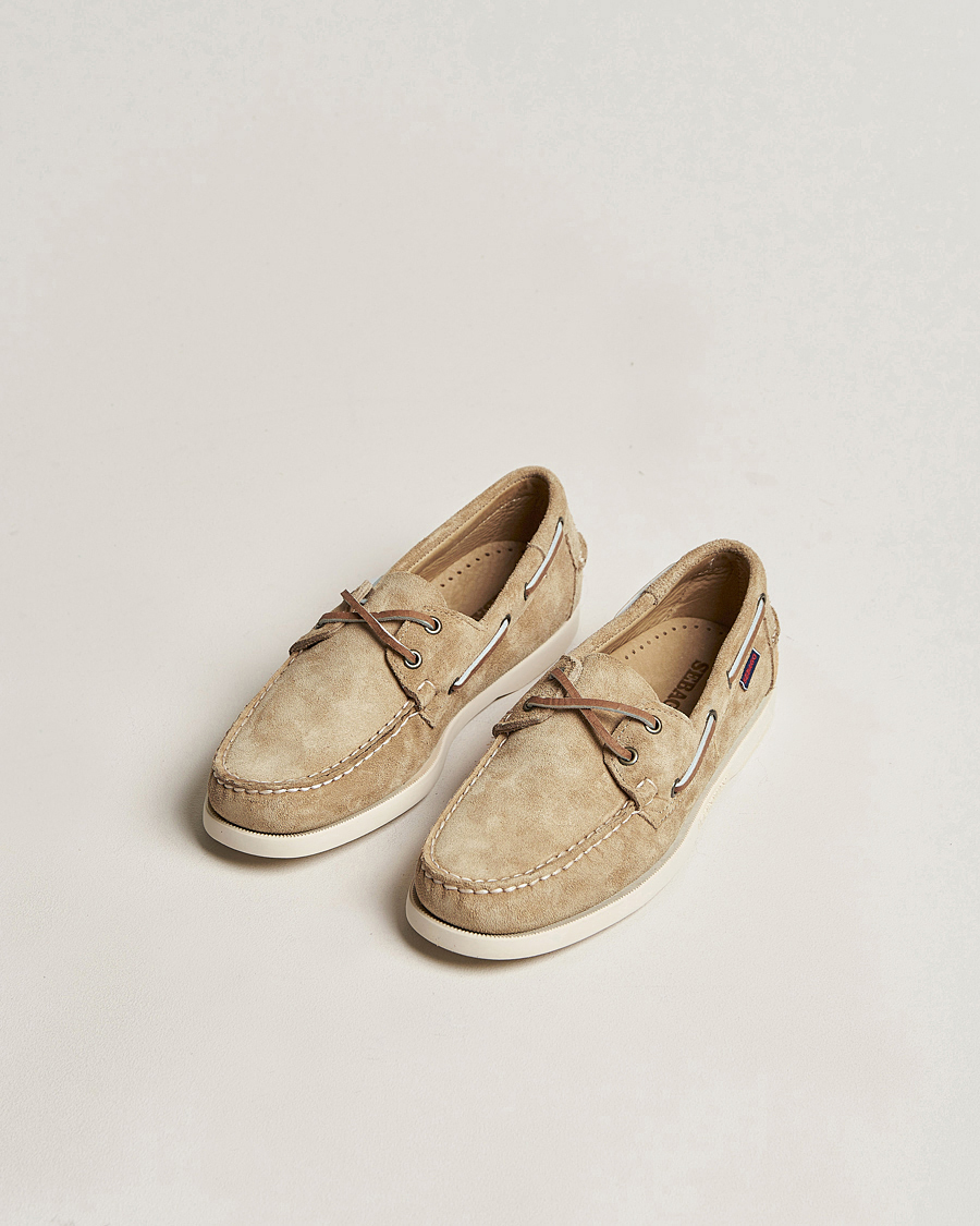 Mies | Purjehduskengät | Sebago | Docksides Suede Boat Shoe Beige Camel
