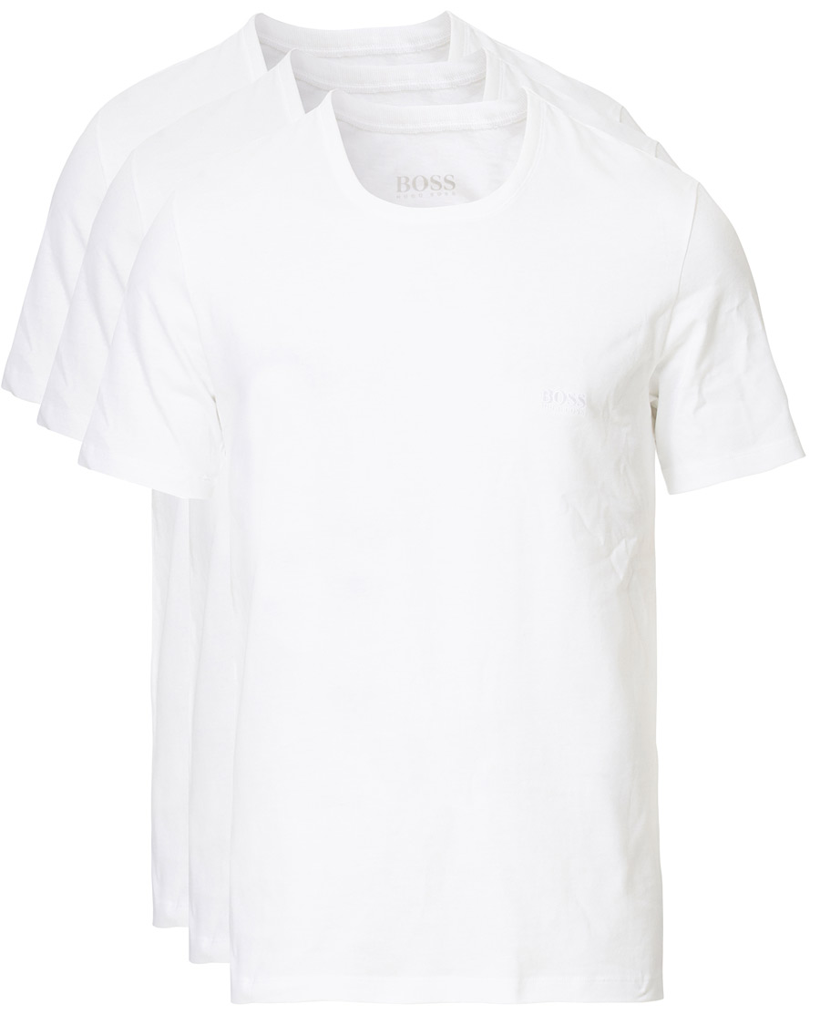 Miehet |  | BOSS | 3-Pack Crew Neck T-Shirt White