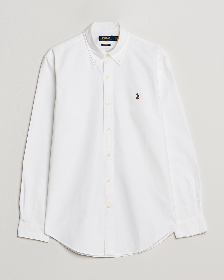 Mies | Polo Ralph Lauren Custom Fit Shirt Oxford White | Polo Ralph Lauren | Custom Fit Shirt Oxford White