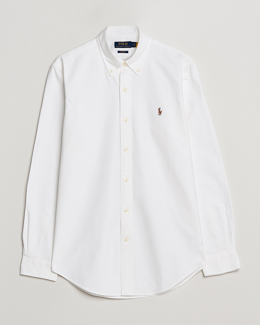 Mies | Kauluspaidat | Polo Ralph Lauren | Custom Fit Oxford Shirt White