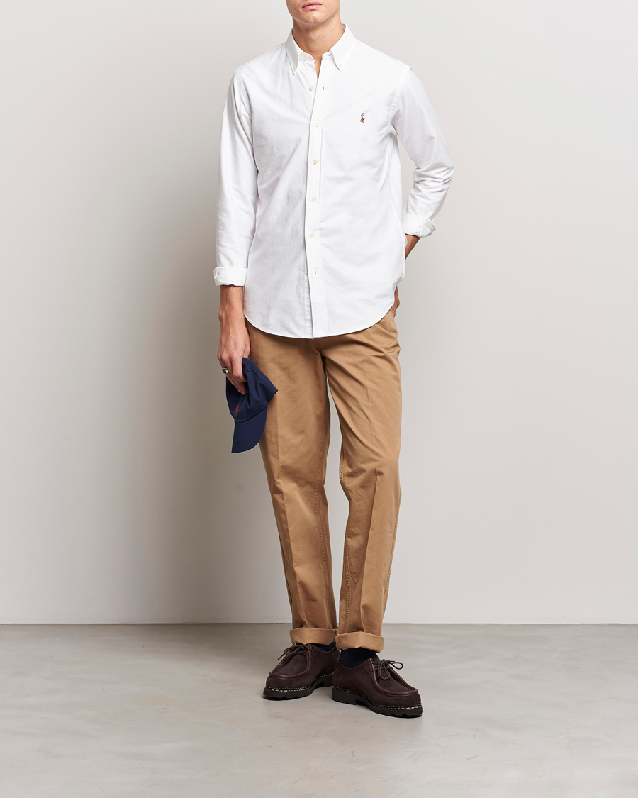 Mies | Polo Ralph Lauren Custom Fit Shirt Oxford White | Polo Ralph Lauren | Custom Fit Shirt Oxford White