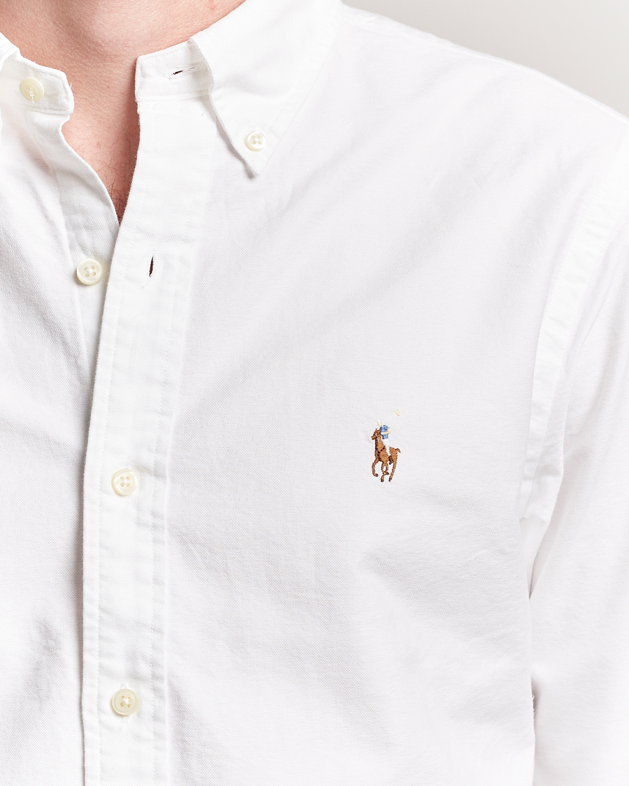 Mies | Kauluspaidat | Polo Ralph Lauren | Custom Fit Oxford Shirt White