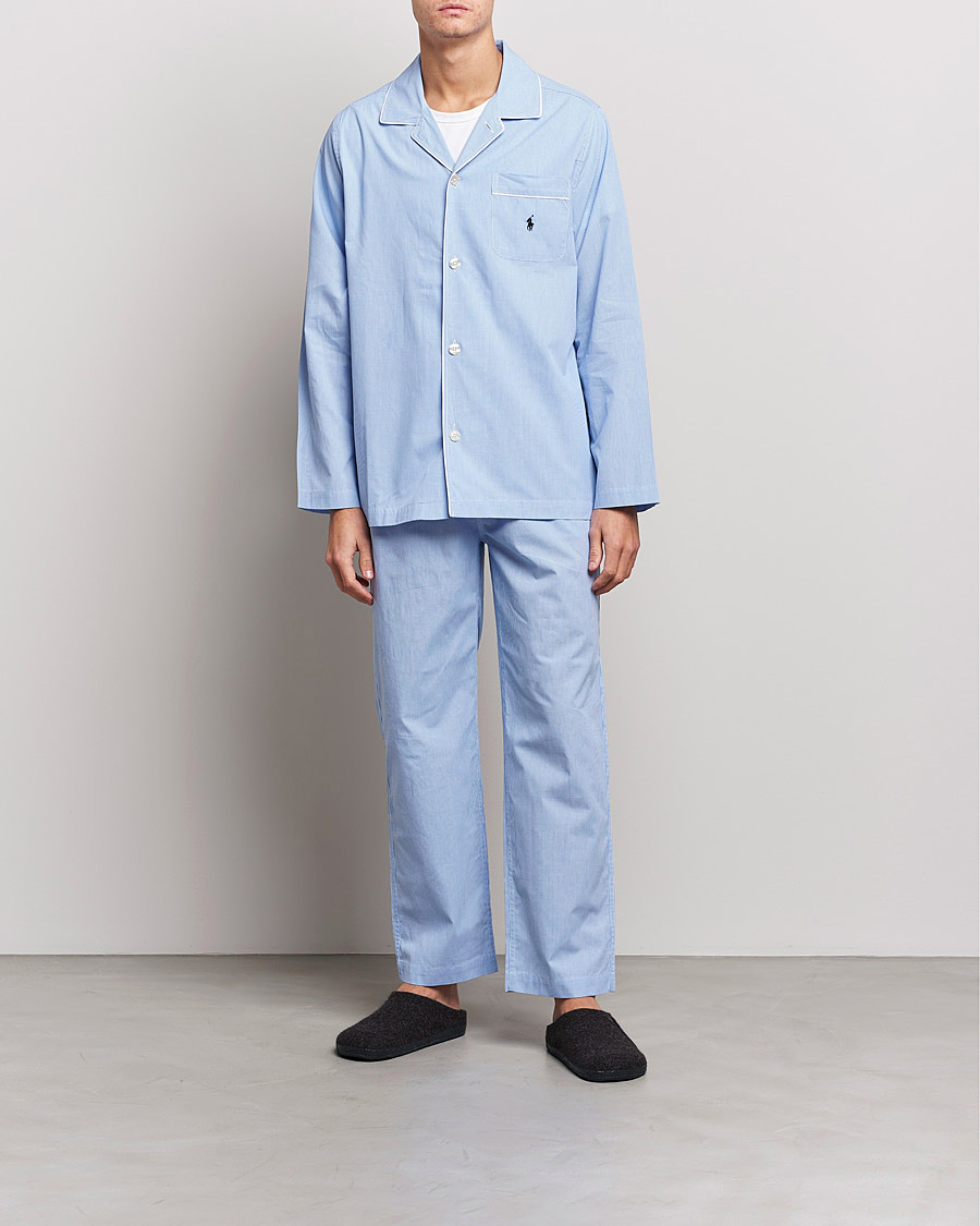 Mies | Yöpuvut | Polo Ralph Lauren | Pyjama Set Mini Gingham Blue