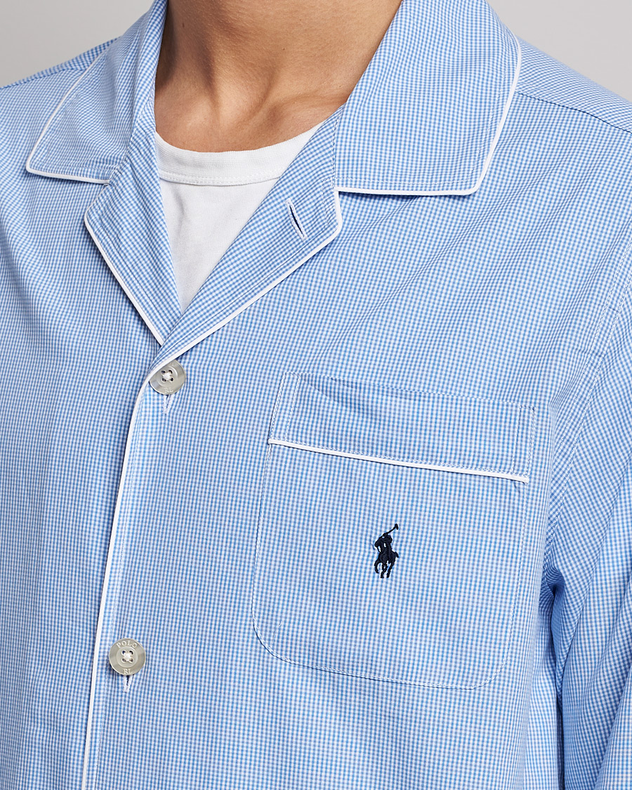 Mies | Yöpuvut ja kylpytakit | Polo Ralph Lauren | Pyjama Set Mini Gingham Blue