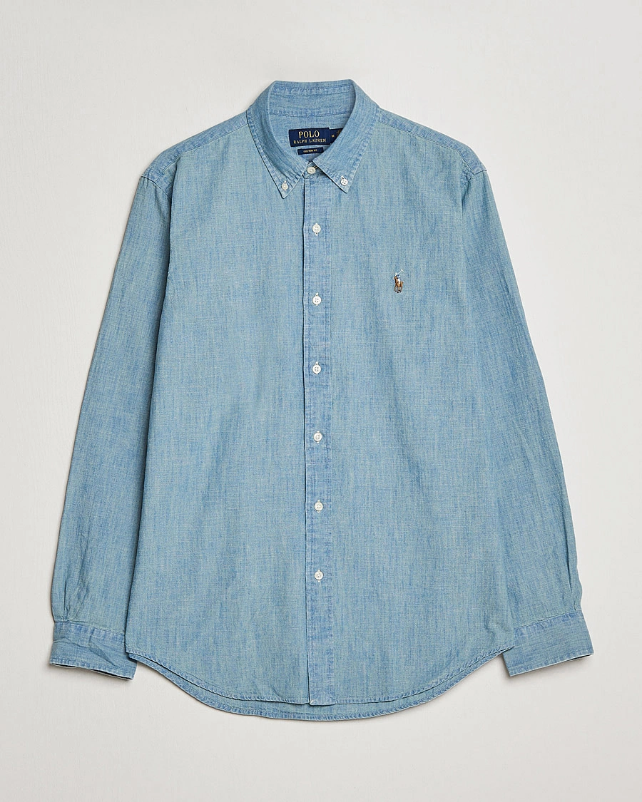 Mies |  | Polo Ralph Lauren | Custom Fit Shirt Chambray Washed