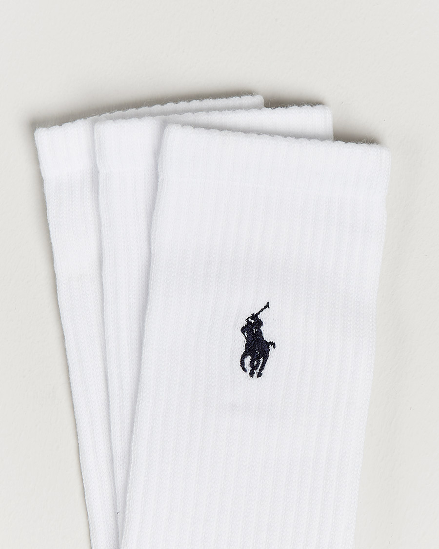 Mies | Preppy AuthenticGAMMAL | Polo Ralph Lauren | 3-Pack Sport Socks White