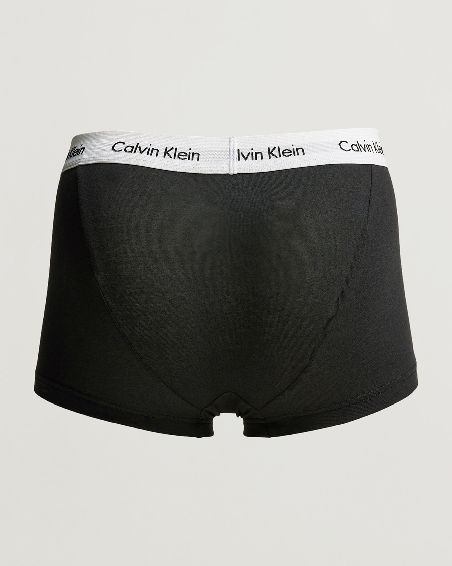 Mies | Alushousut | Calvin Klein | Cotton Stretch Low Rise Trunk 3-pack Black