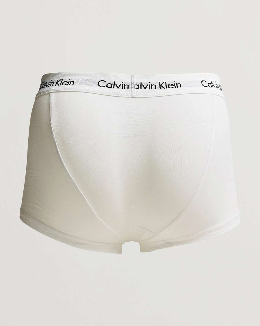 Mies | Alusvaatteet | Calvin Klein | Cotton Stretch Low Rise Trunk 3-pack White