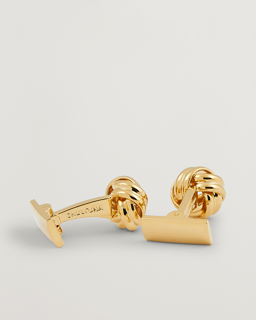 Mies | Kalvosinnapit | Skultuna | Cuff Links Black Tie Collection Knot Gold