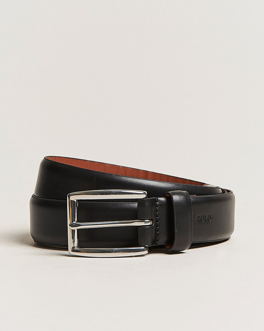 Mies | Polo Ralph Lauren Cowhide Belt 3 cm Black | Polo Ralph Lauren | Cowhide Belt 3 cm Black