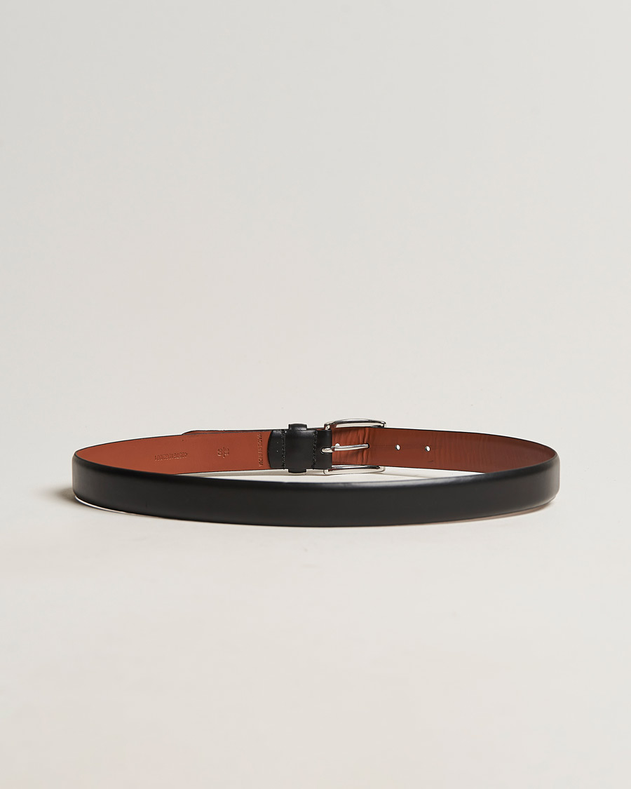 Mies | Sileät vyöt | Polo Ralph Lauren | Cowhide Belt 3 cm Black