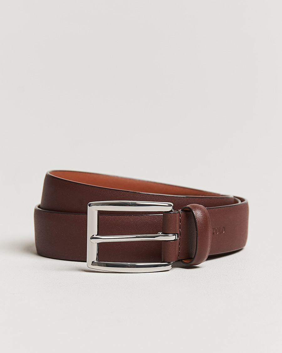 Mies | Polo Ralph Lauren Cowhide Belt 3 cm Brown | Polo Ralph Lauren | Cowhide Belt 3 cm Brown
