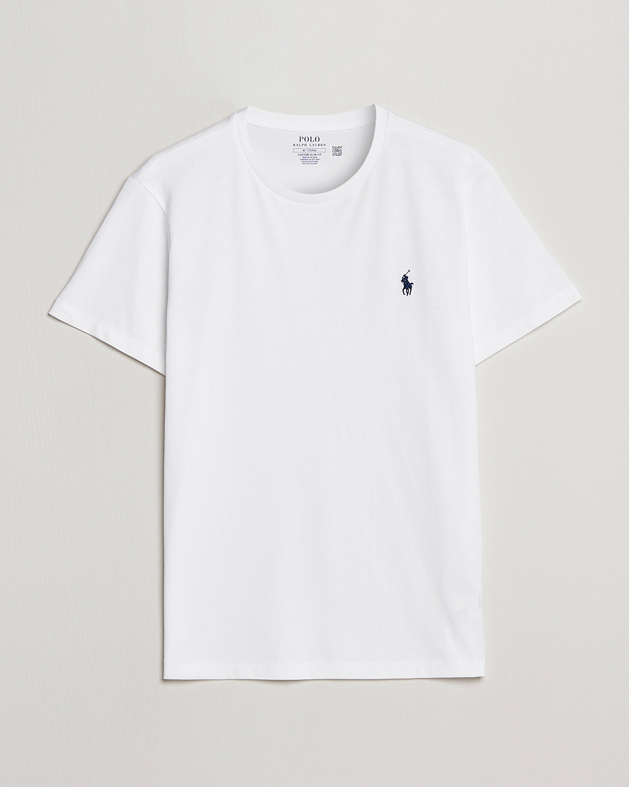 Mies | T-paidat | Polo Ralph Lauren | Custom Slim Fit Tee White