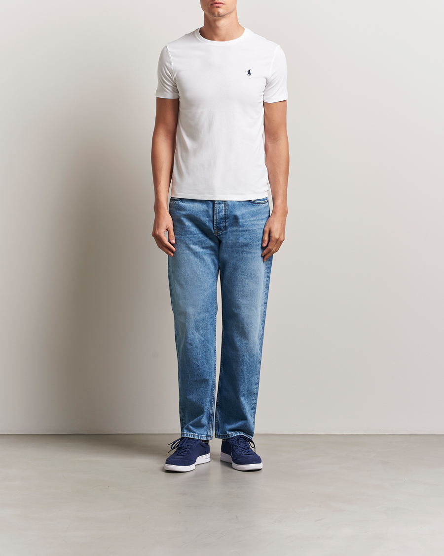 Mies | T-paidat | Polo Ralph Lauren | Custom Slim Fit Tee White