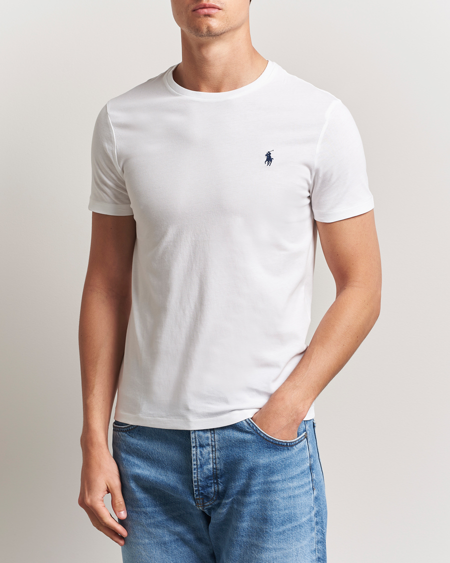 Mies | T-paidat | Polo Ralph Lauren | Custom Slim Fit Tee White