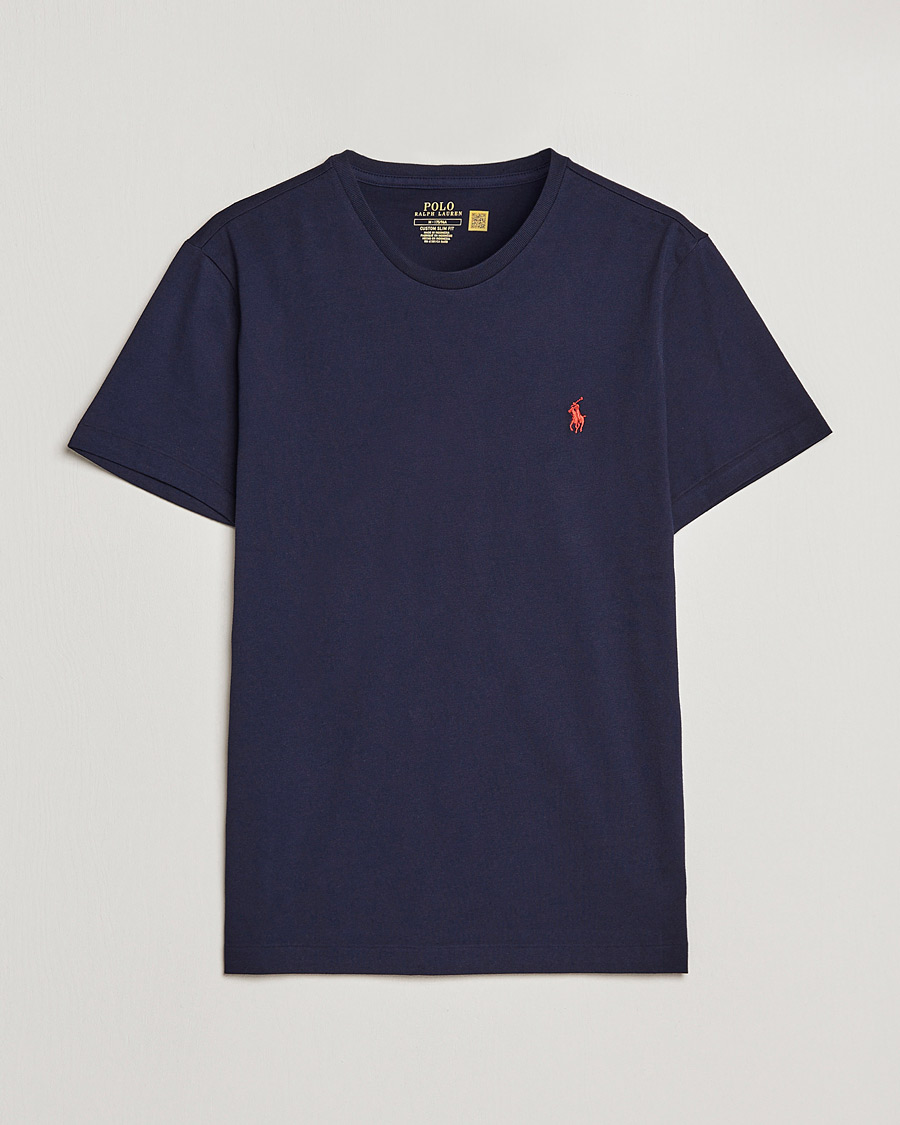 Mies | T-paidat | Polo Ralph Lauren | Custom Slim Fit Tee Ink