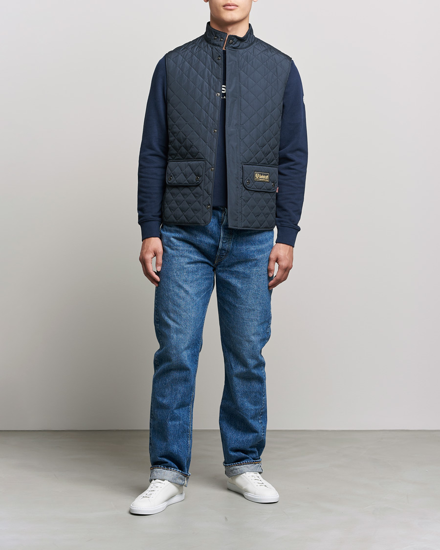 Mies | Takit | Belstaff | Waistcoat Quilted Navy