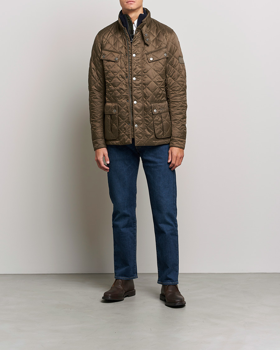 Mies |  | Barbour International | Ariel Quilted Jacket Olive