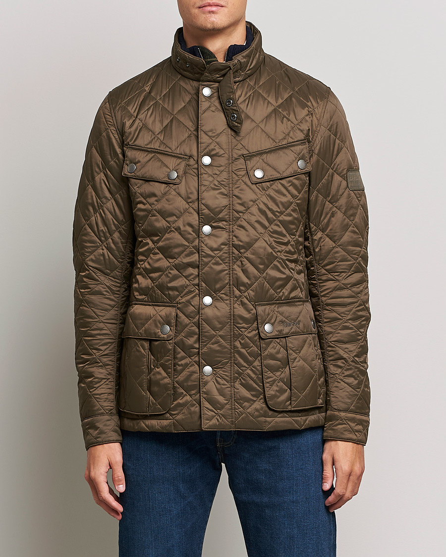 Mies | Best of British | Barbour International | Ariel Quilted Jacket Olive