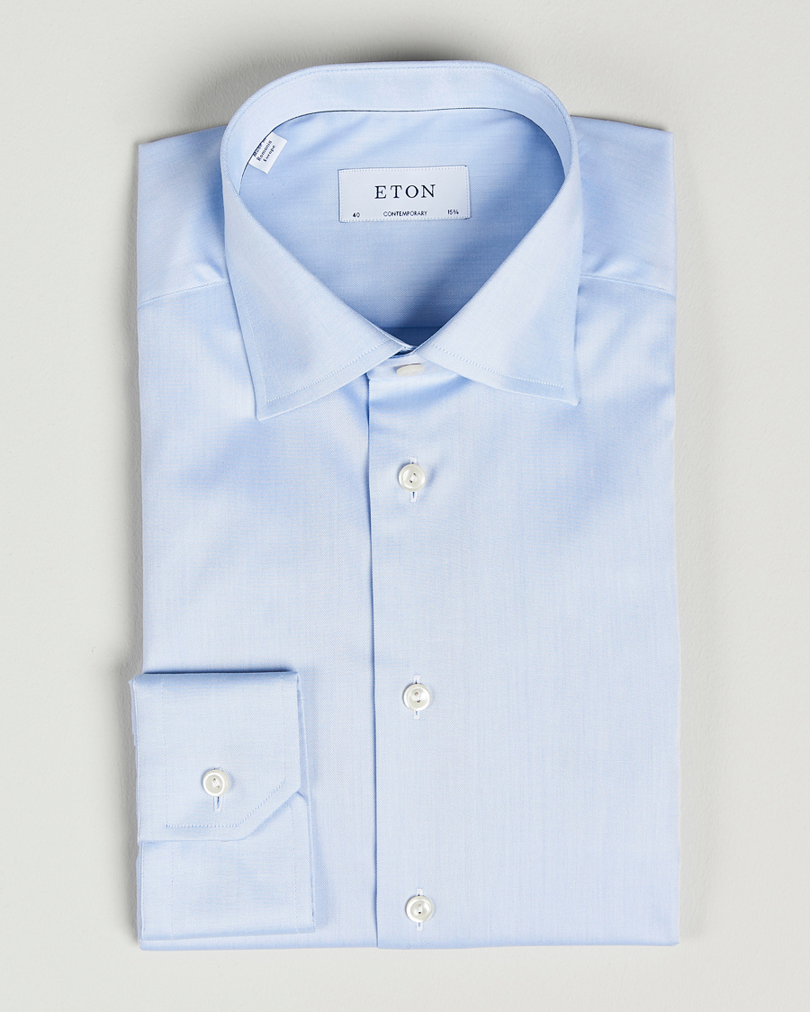 Mies | Bisnespaidat | Eton | Contemporary Fit Shirt Blue
