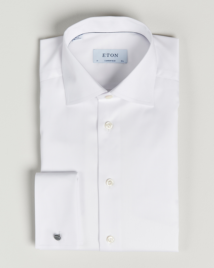 Miehet |  | Eton | Contemporary Fit Shirt Double Cuff White