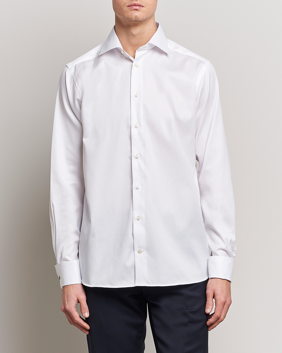 Mies | Festive | Eton | Contemporary Fit Shirt Double Cuff White