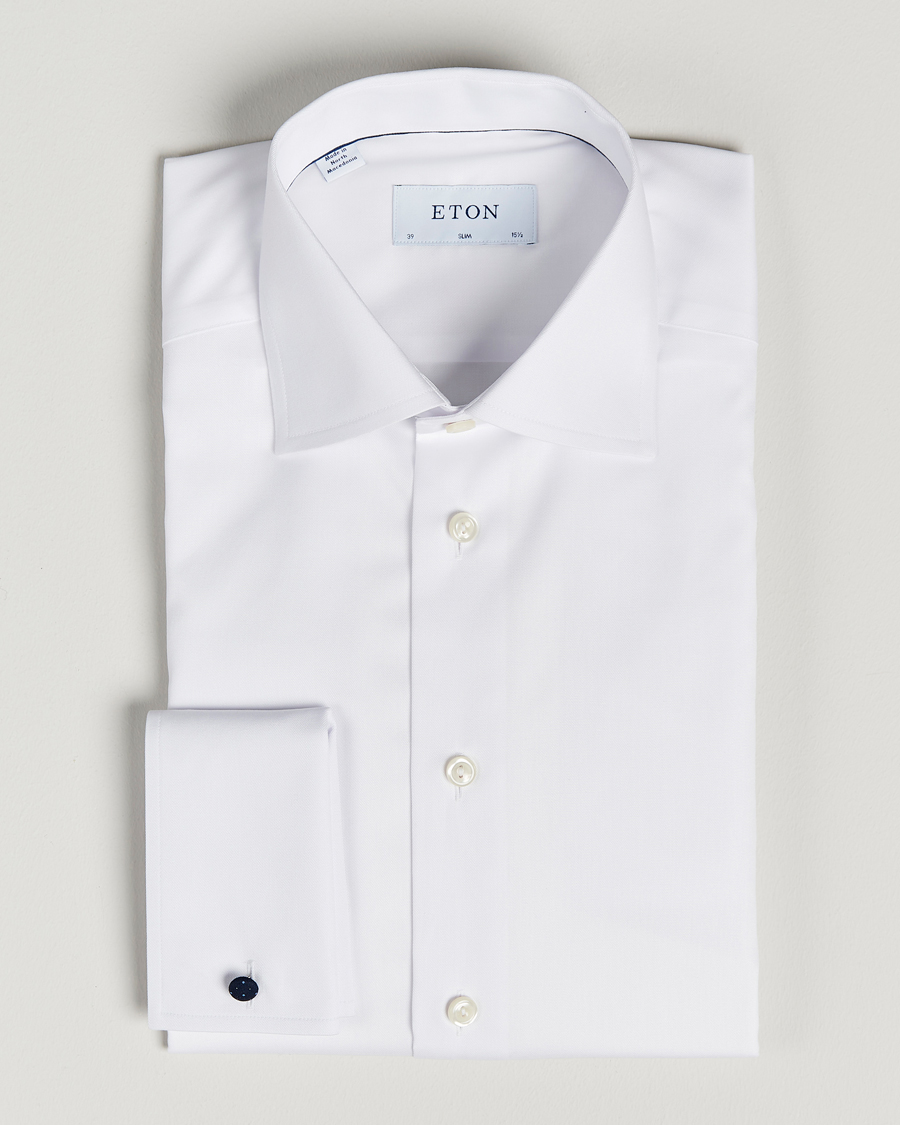 Mies | Bisnespaidat | Eton | Slim Fit Shirt Double Cuff White