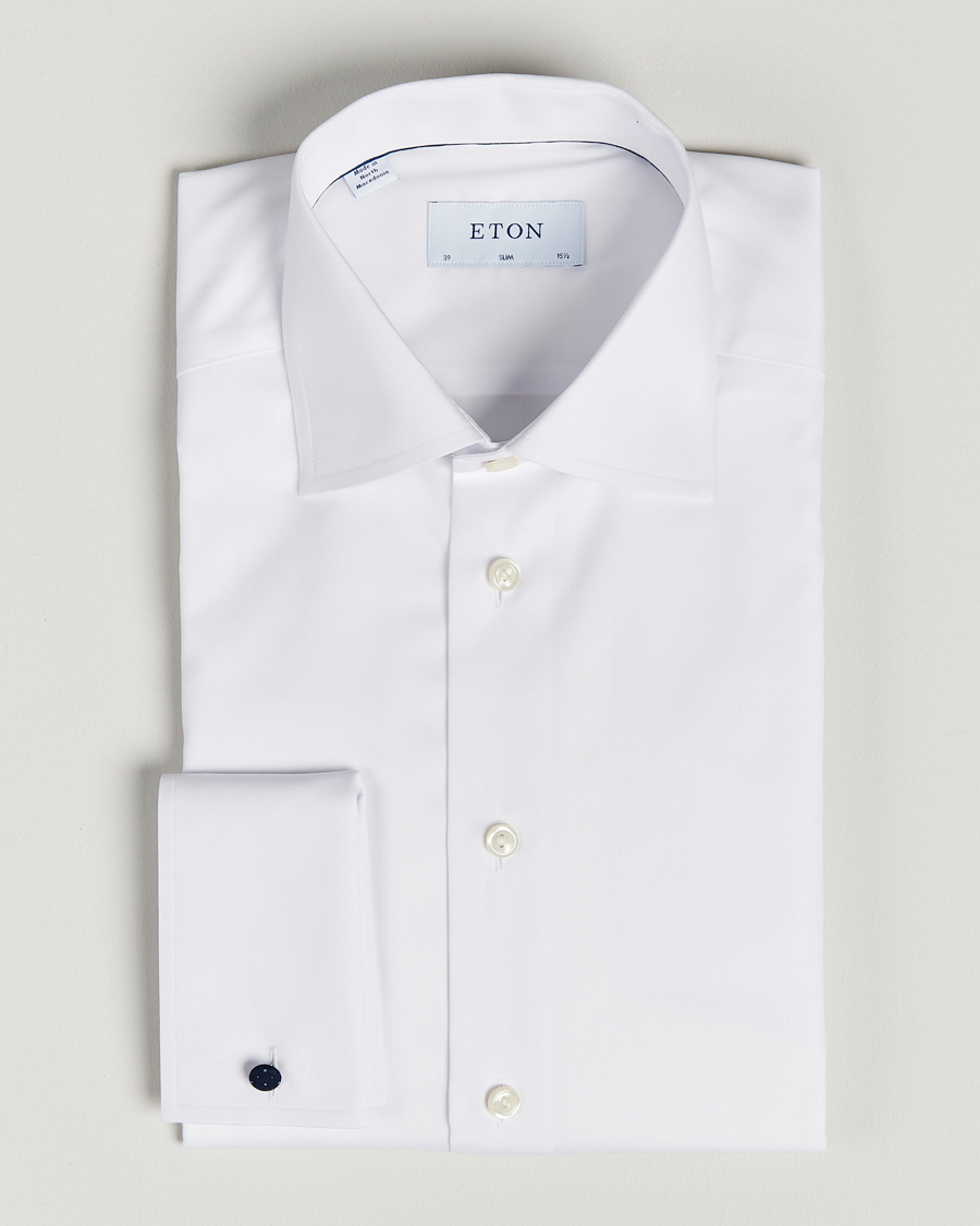 Mies | Kauluspaidat | Eton | Slim Fit Shirt Double Cuff White