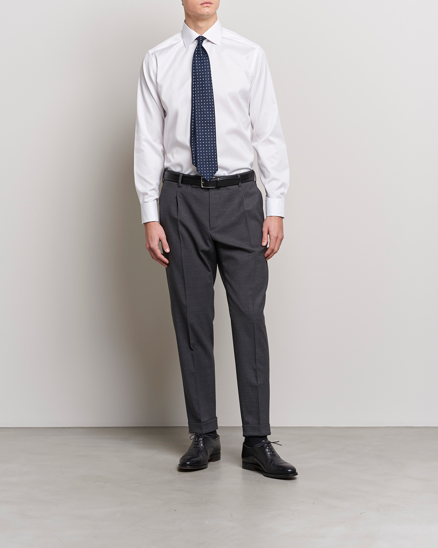 Mies | Business & Beyond | Eton | Slim Fit Shirt Double Cuff White