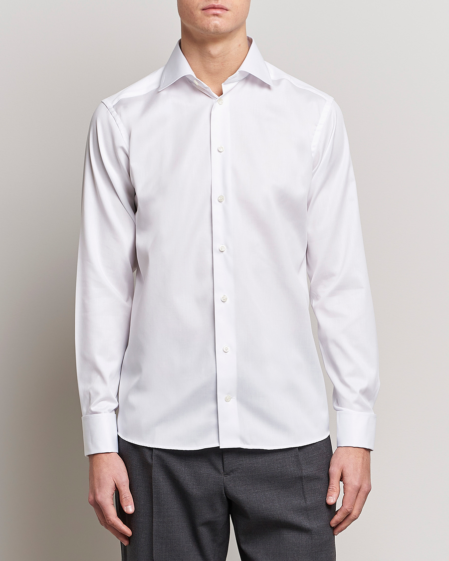 Mies | Kauluspaidat | Eton | Slim Fit Shirt Double Cuff White