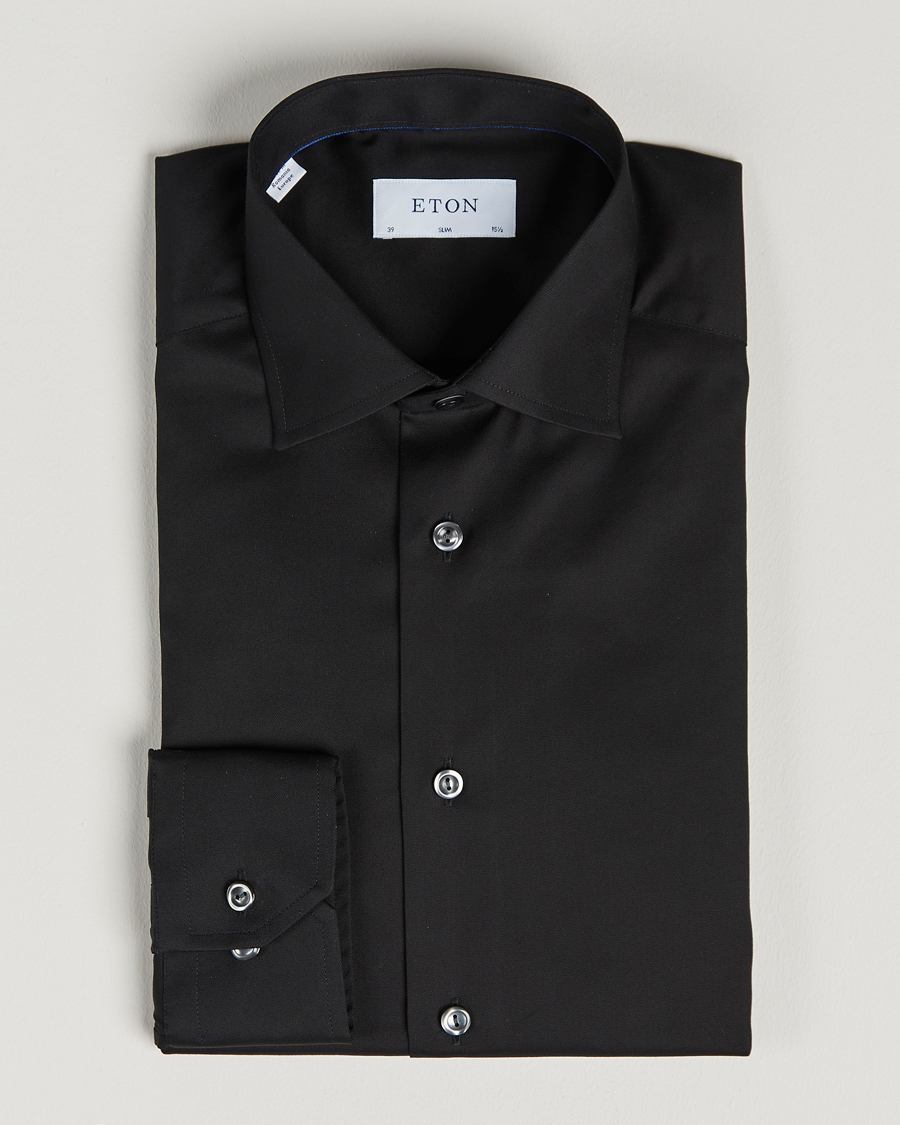 Mies | Kauluspaidat | Eton | Slim Fit Shirt Black