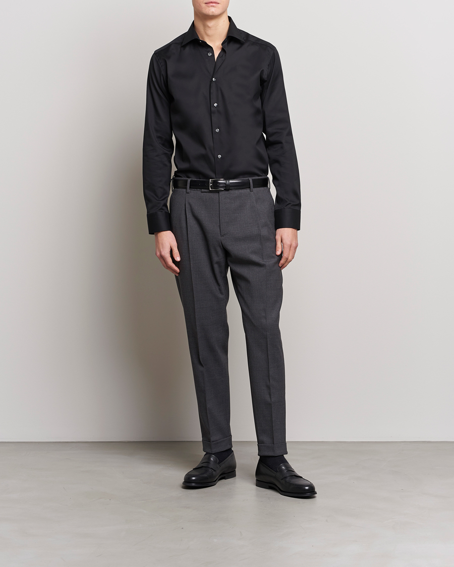 Mies | Kauluspaidat | Eton | Slim Fit Shirt Black