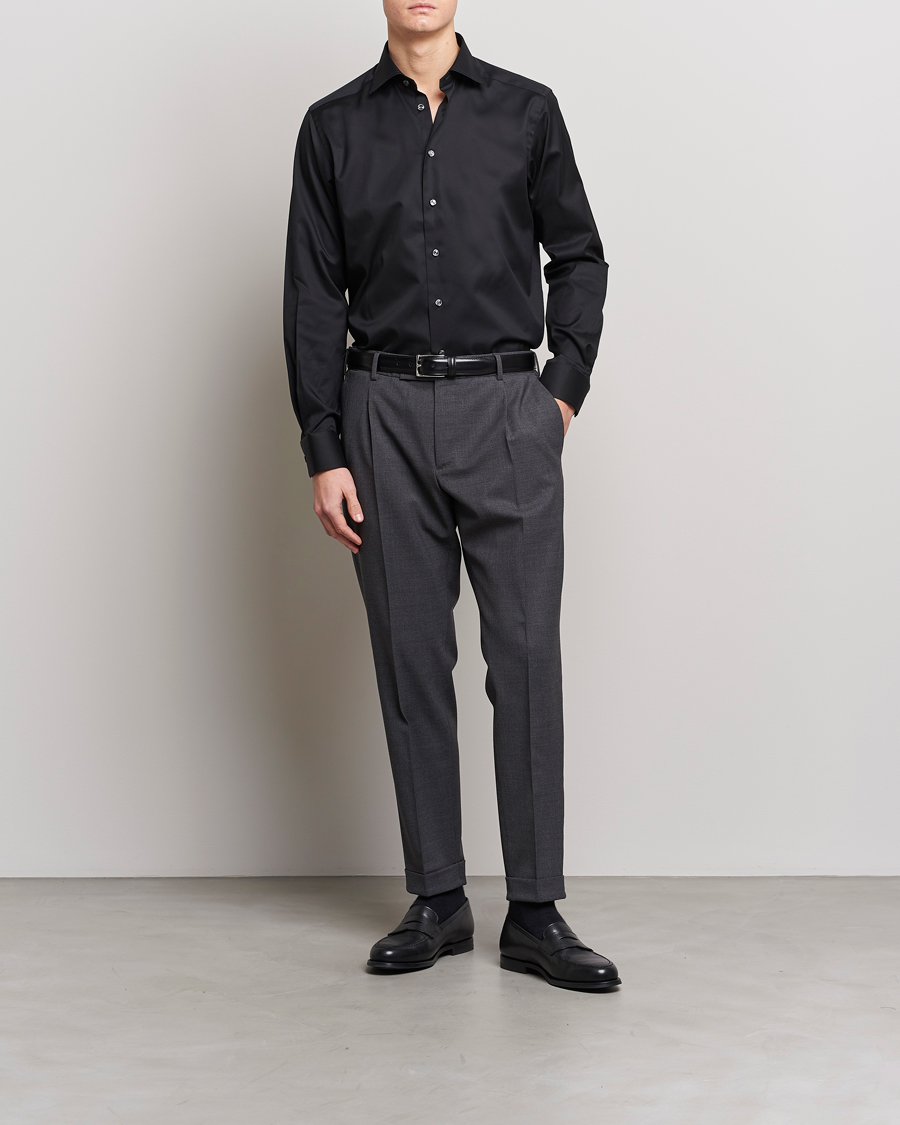 Mies | Viralliset | Eton | Contemporary Fit Shirt Black