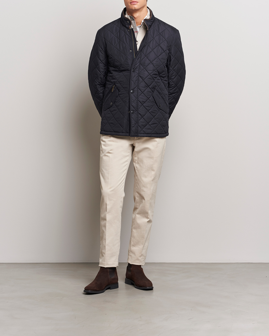 Mies | Takit | Barbour Lifestyle | Powell Quilted Jacket Navy