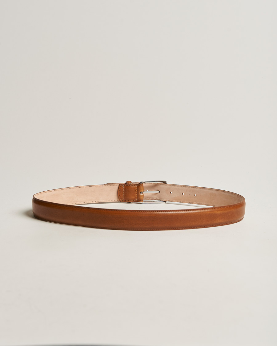 Mies | Best of British | Loake 1880 | Henry Leather Belt 3,3 cm Tan
