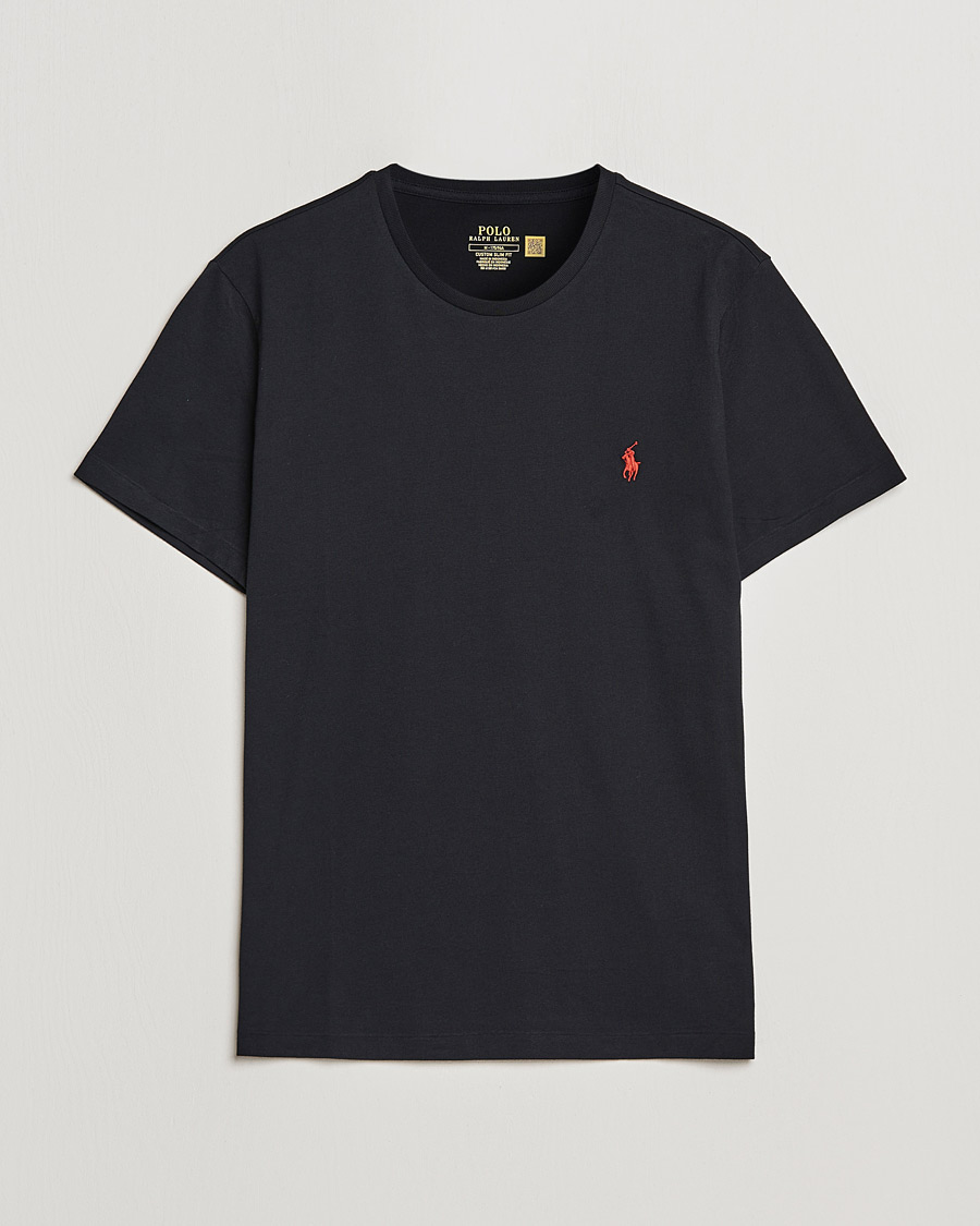 Mies | T-paidat | Polo Ralph Lauren | Custom Slim Fit Tee RL Black