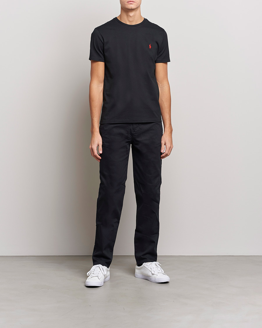 Mies | T-paidat | Polo Ralph Lauren | Custom Slim Fit Tee RL Black