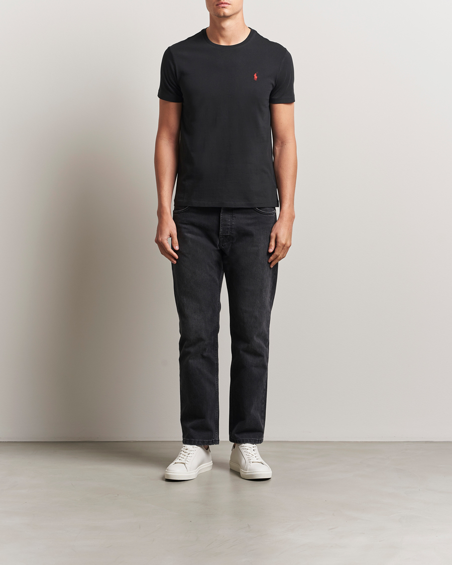 Mies | T-paidat | Polo Ralph Lauren | Custom Slim Fit Tee RL Black