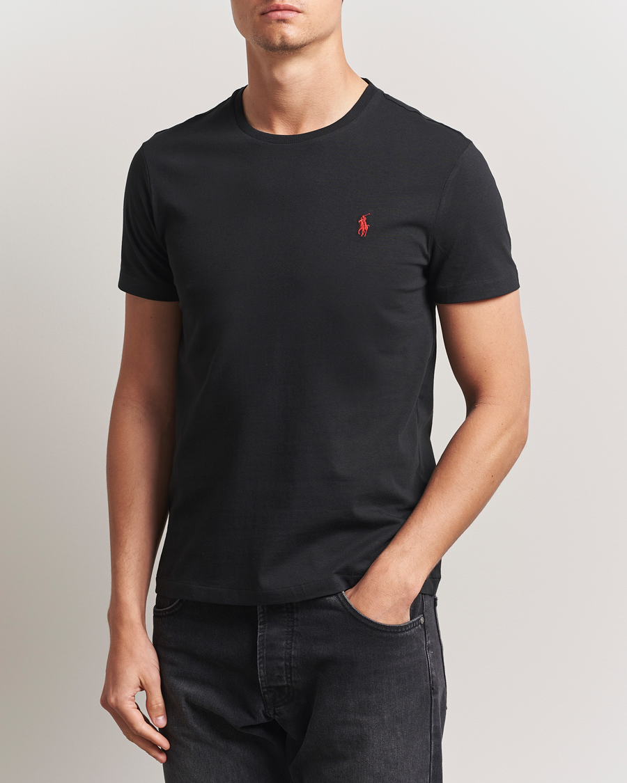 Mies | T-paidat | Polo Ralph Lauren | Custom Slim Fit Tee RL Black