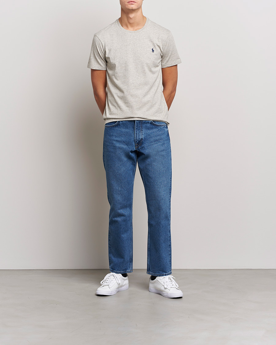 Mies | T-paidat | Polo Ralph Lauren | Custom Slim Fit Tee New Grey Heather